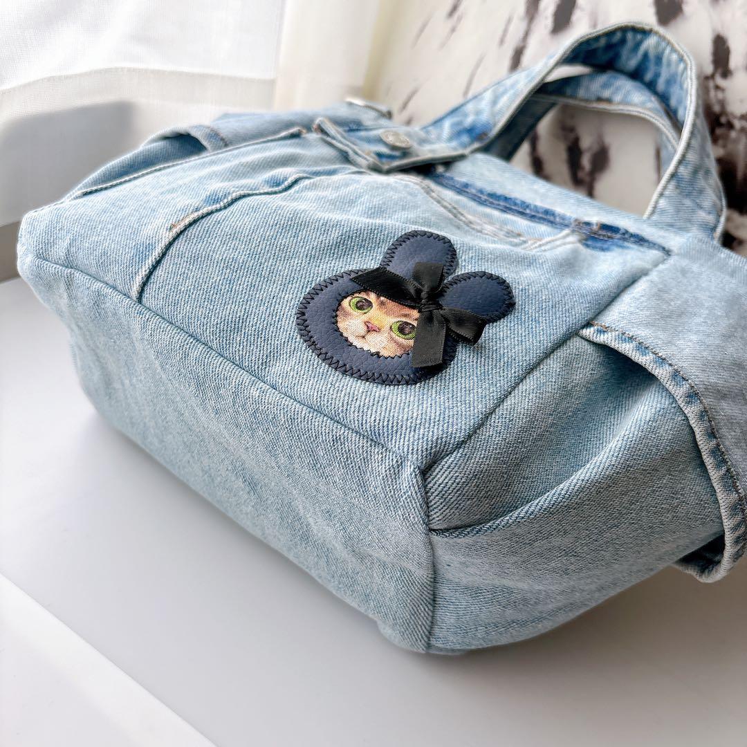 ね*】様 コヤンイサムチョン　デニム　トートバッグ　サンダーちゃん