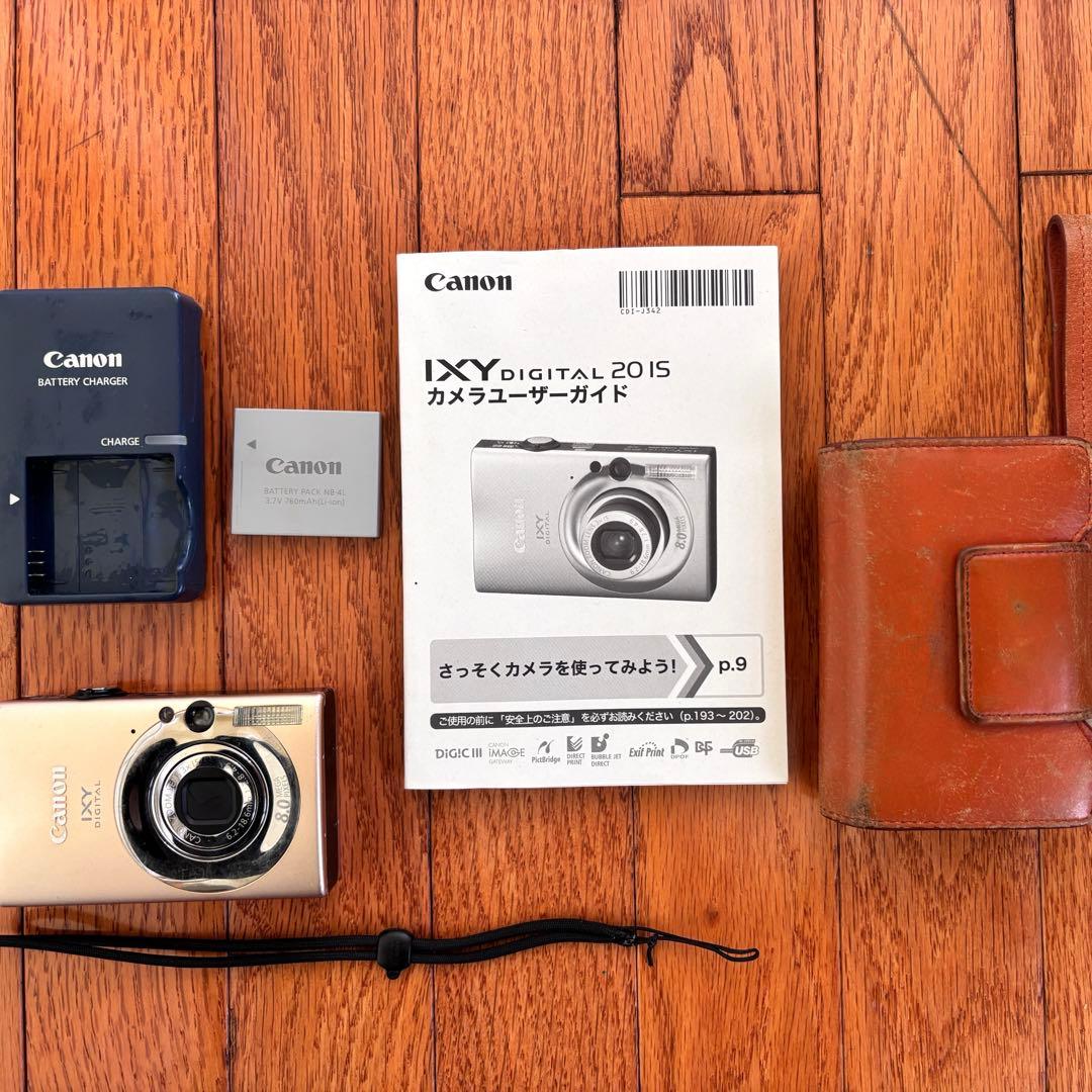 完動美品　Canon IXY 20IS Digital キャメル　おまけ付き