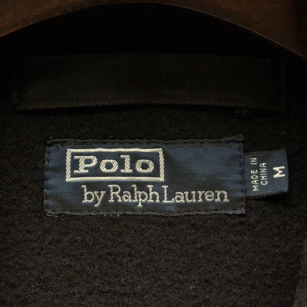 【90s 美品】ポロバイラルフローレン ダッフルコート ウール ブラック M