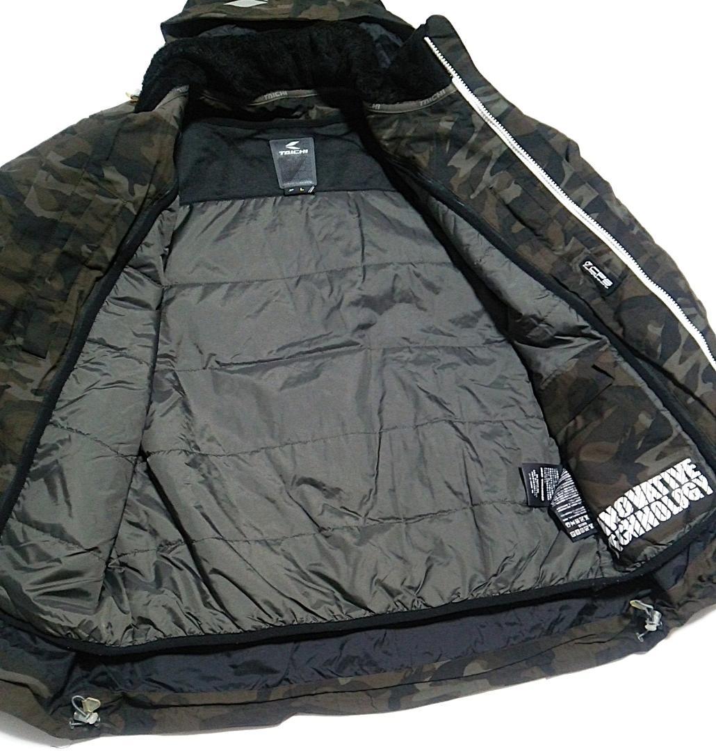 美品 RSタイチ 肩・肘・背中プロテクター付 モトレックウインタージャケット L