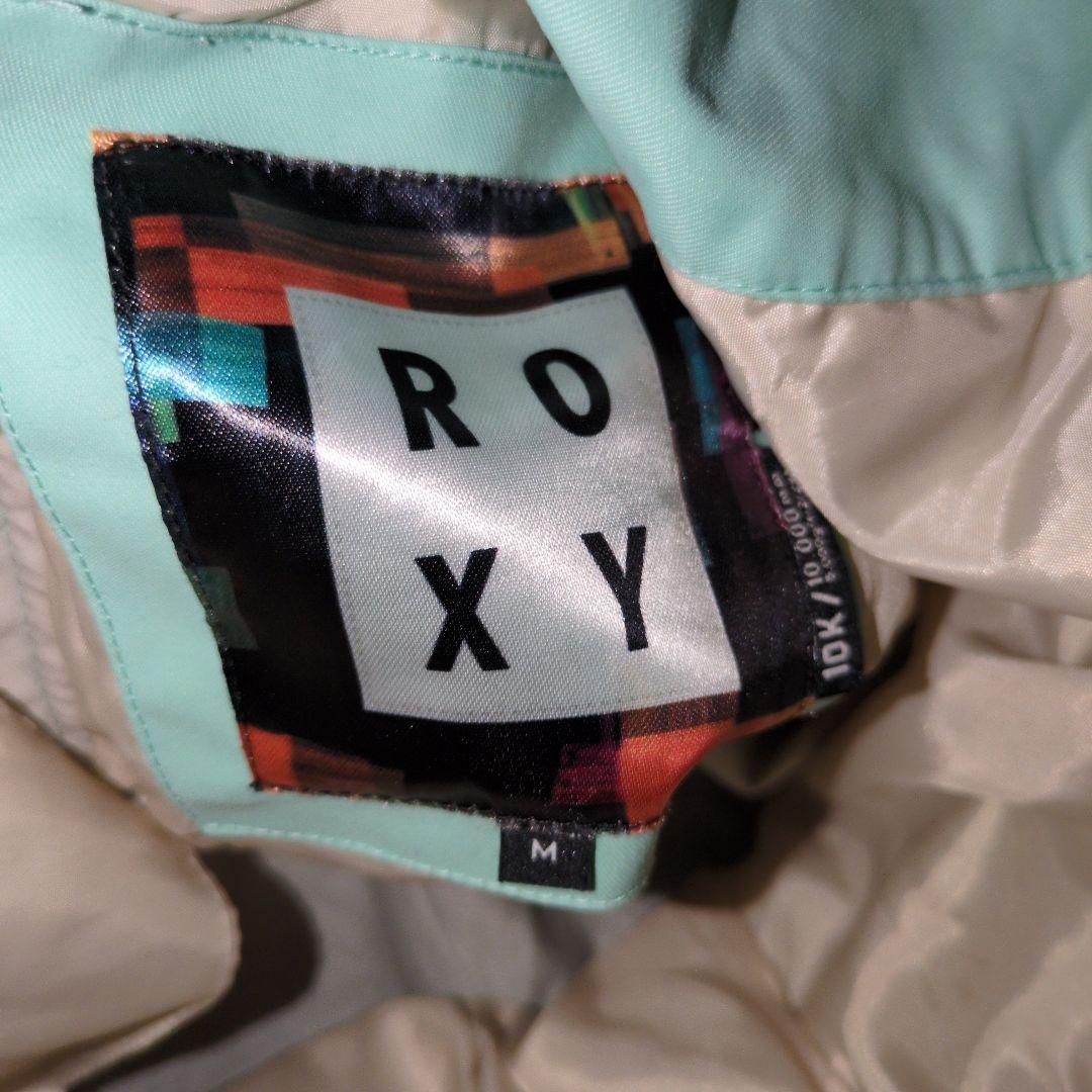 ROXY　スノボウェア　上下セット　Ｍ　小花柄　ブラック　ミントグリーン