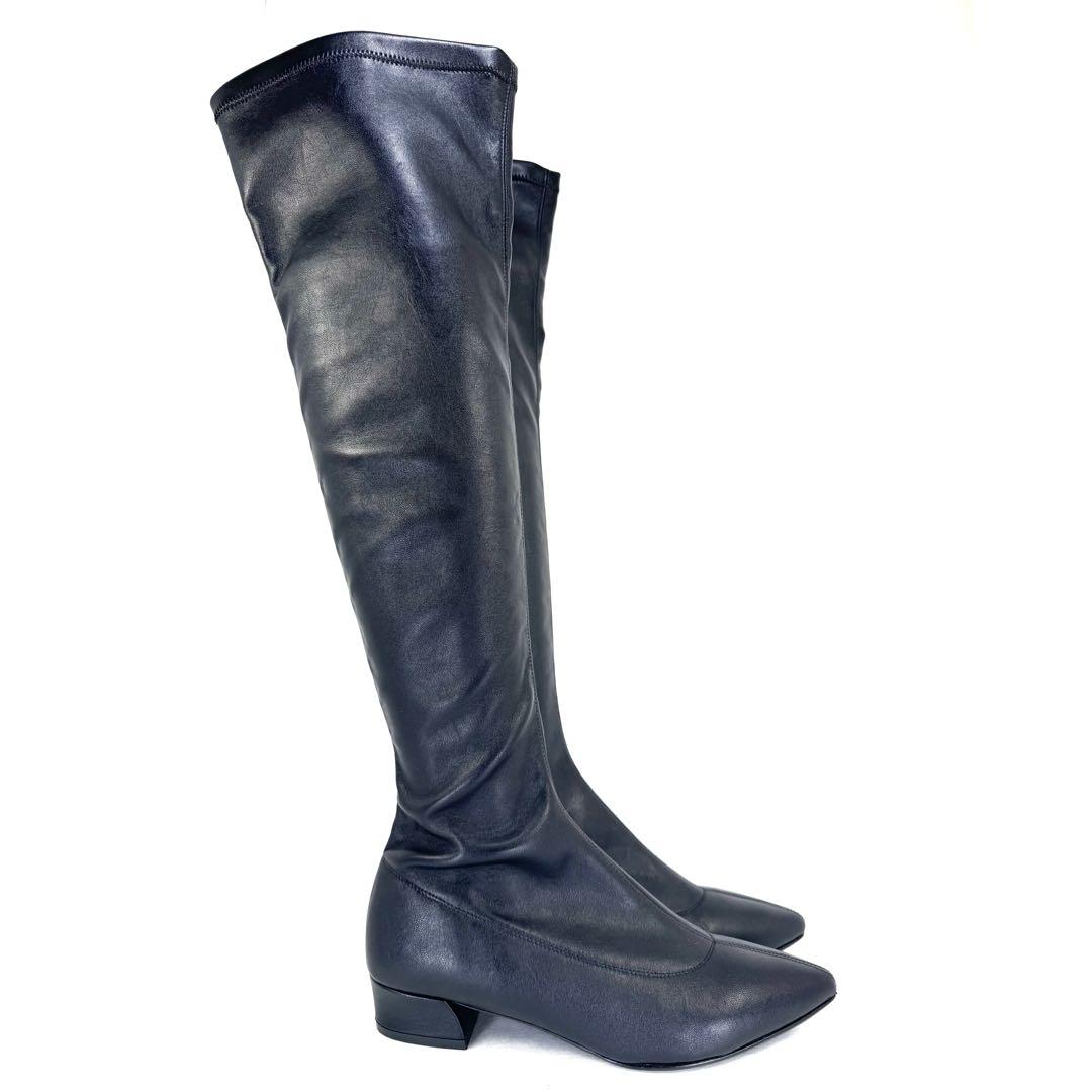 【FABIO RUSCONI】 ニーハイブーツ （24cm） ストレッチ素材
