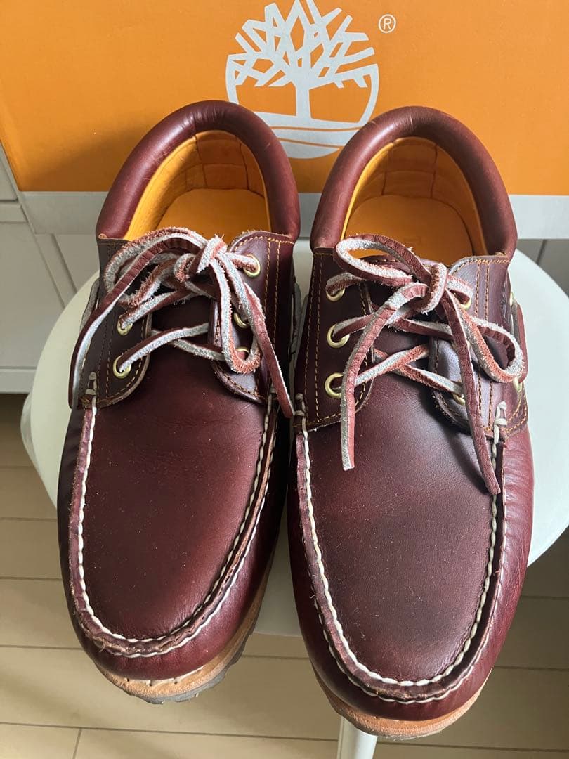 Timberland スリーアイ　バーガンディ　25.5cm