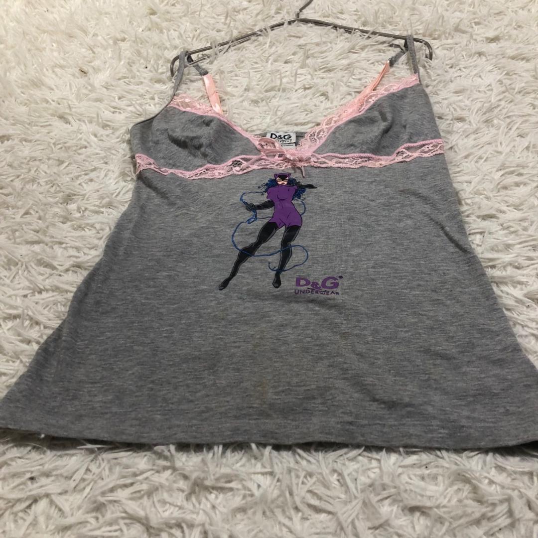 Y2K D&G ドルチェ&ガッバーナ catwoman レース キャミソール