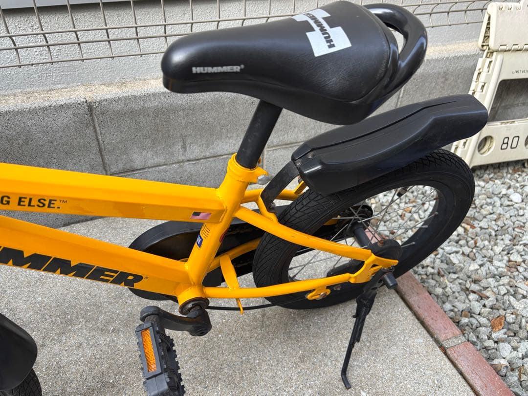 送料込み　HUMMER 子供用自転車 ジュニアサイズ 前バスケット付き16インチ