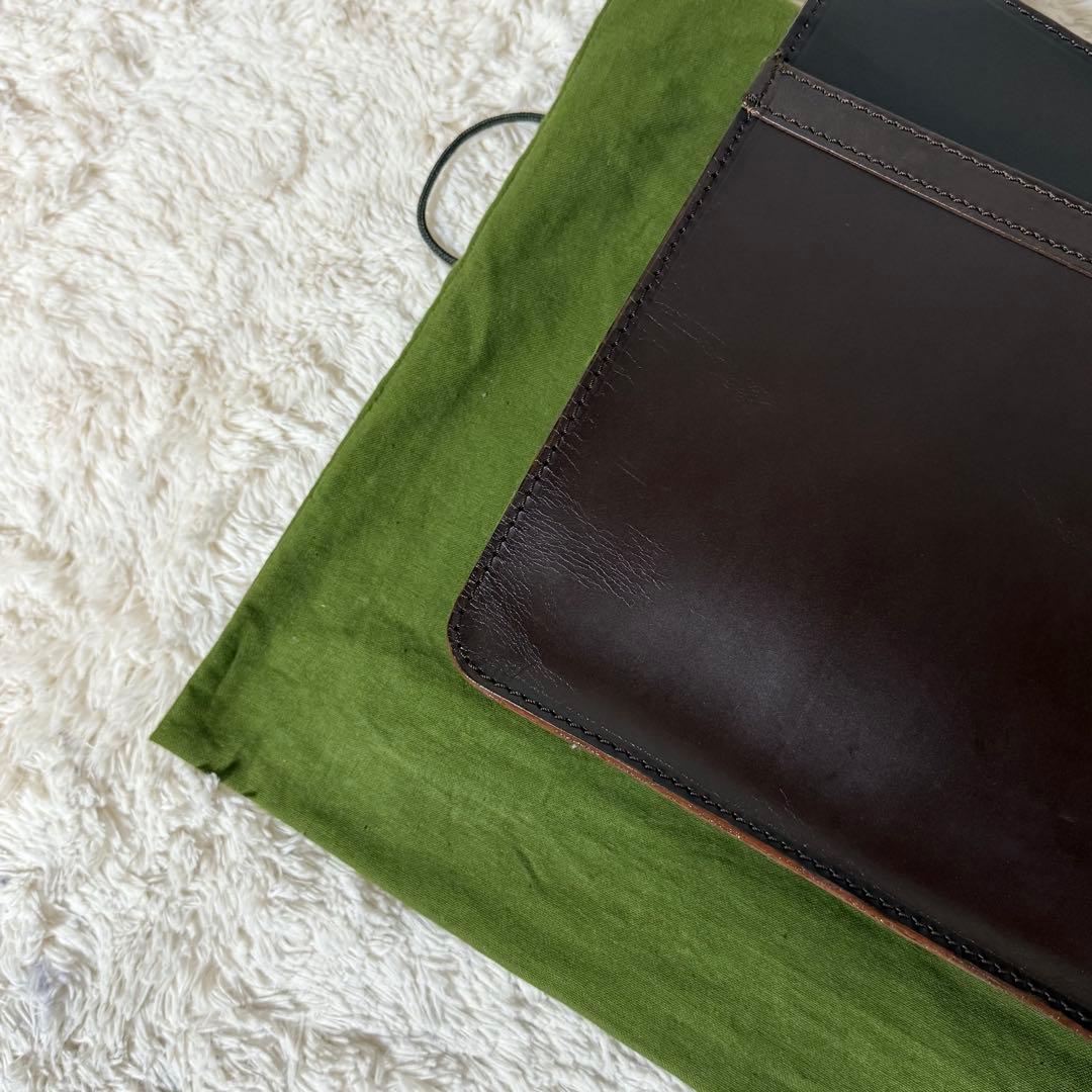 ⭐️未使用級⭐️ GLEN ブリーフケース　ブライドルレザー　ブラウン