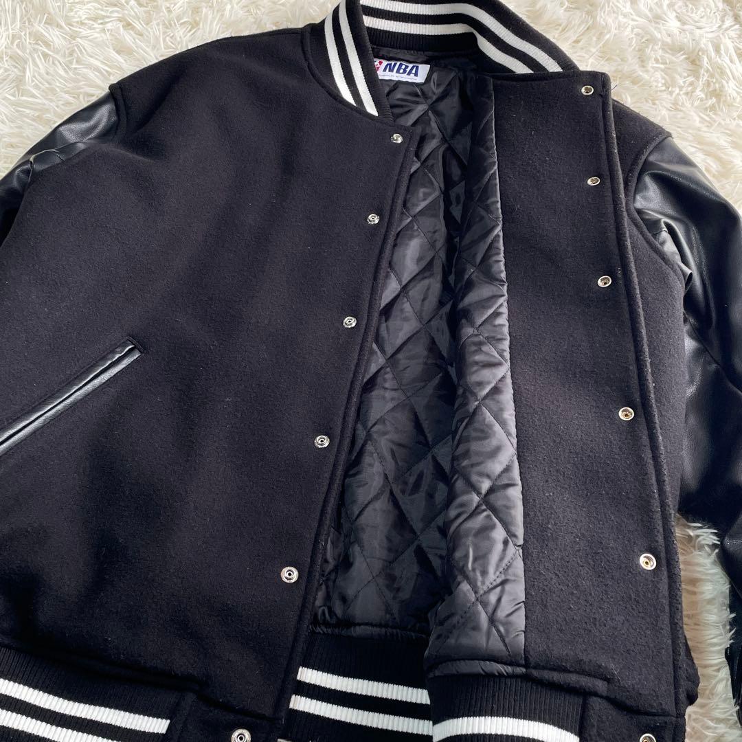 【美品】CHICAGO BULLS スタジャン M ブラック NBA