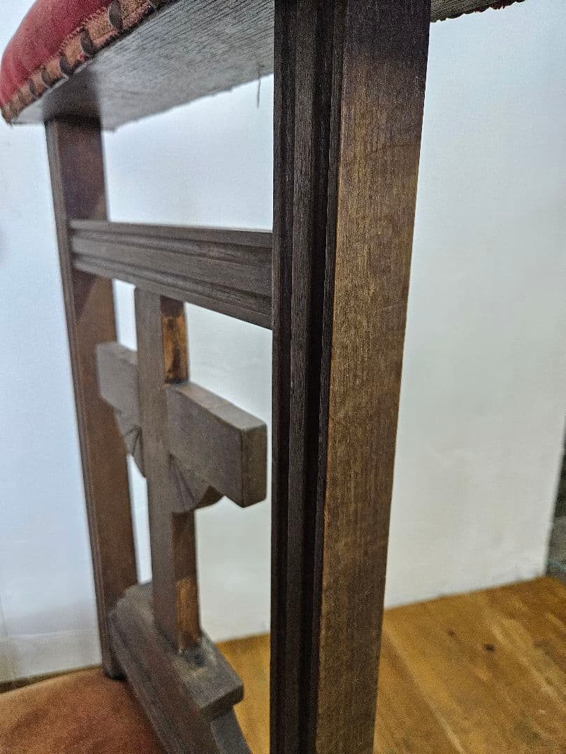 フランスアンティーク 祈祷台 チャーチチェア 懺悔台 教会 椅子 フレンチ