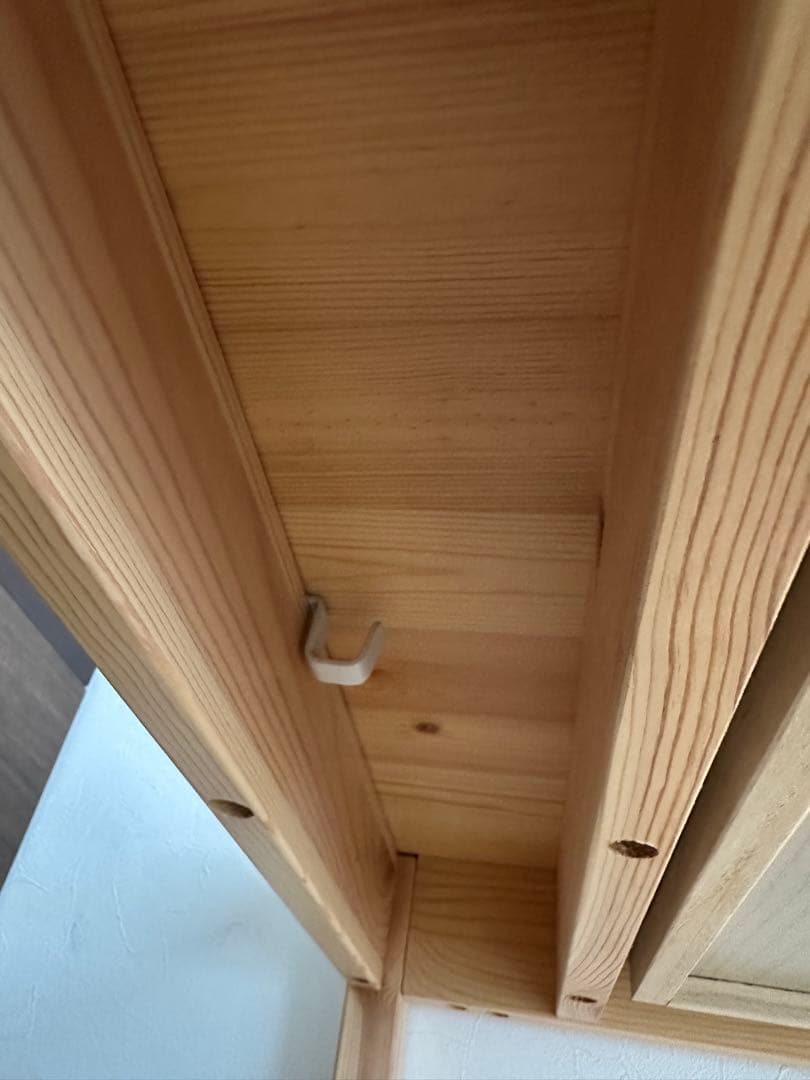 【美品】無印良品　パイン材デスク② 学習机　天然木