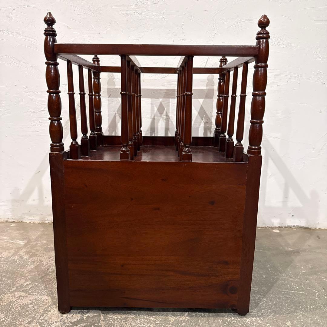 ヴィンテージ　マガジンラック　引き出し付き