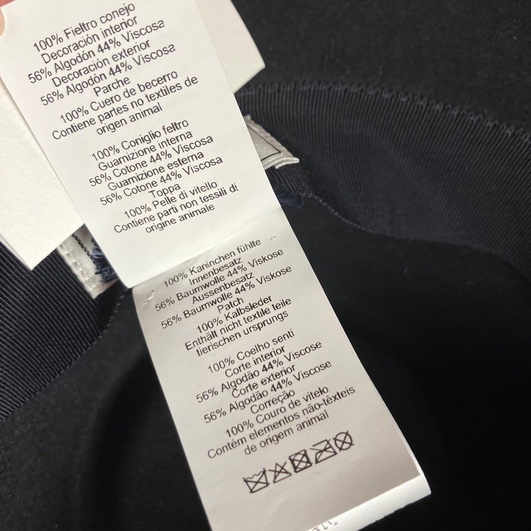 【新品未使用】HERMES フェルトハット 黒