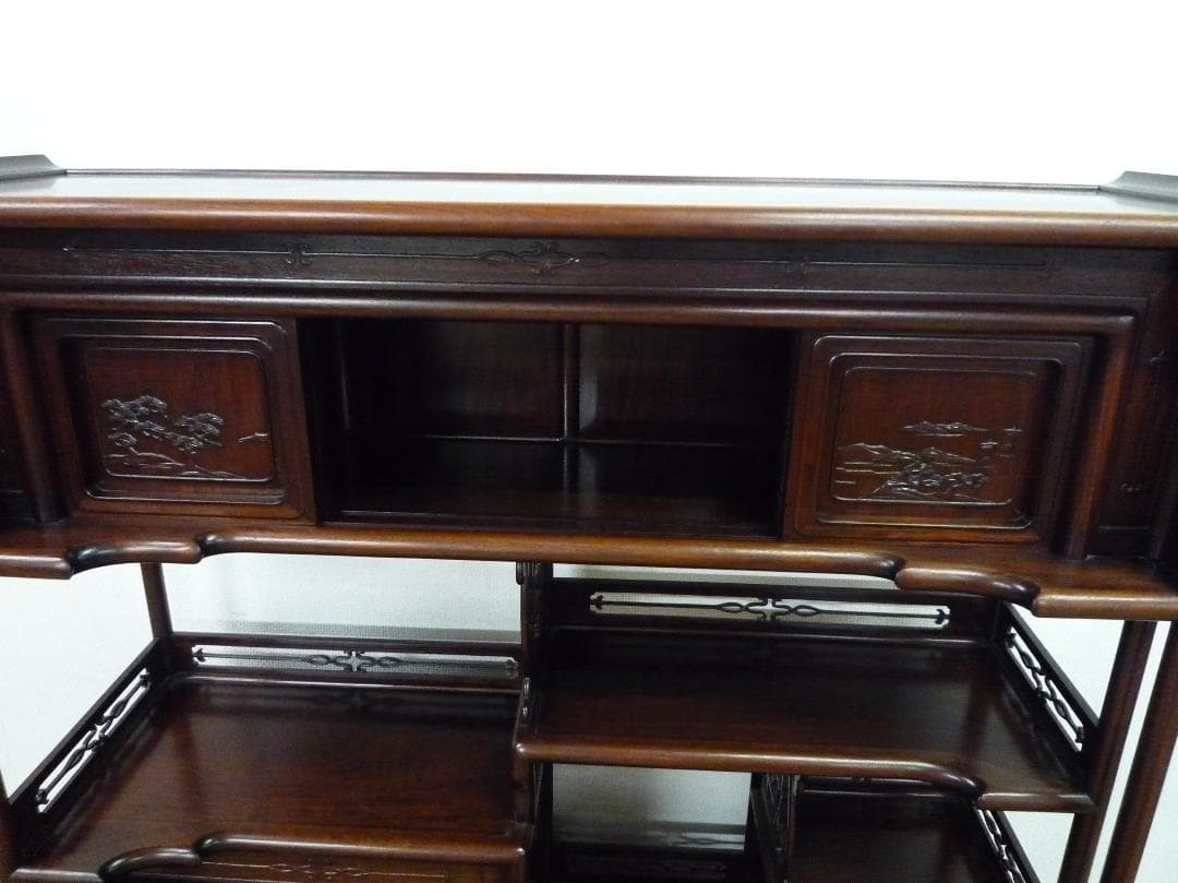 唐木家具　飾り棚