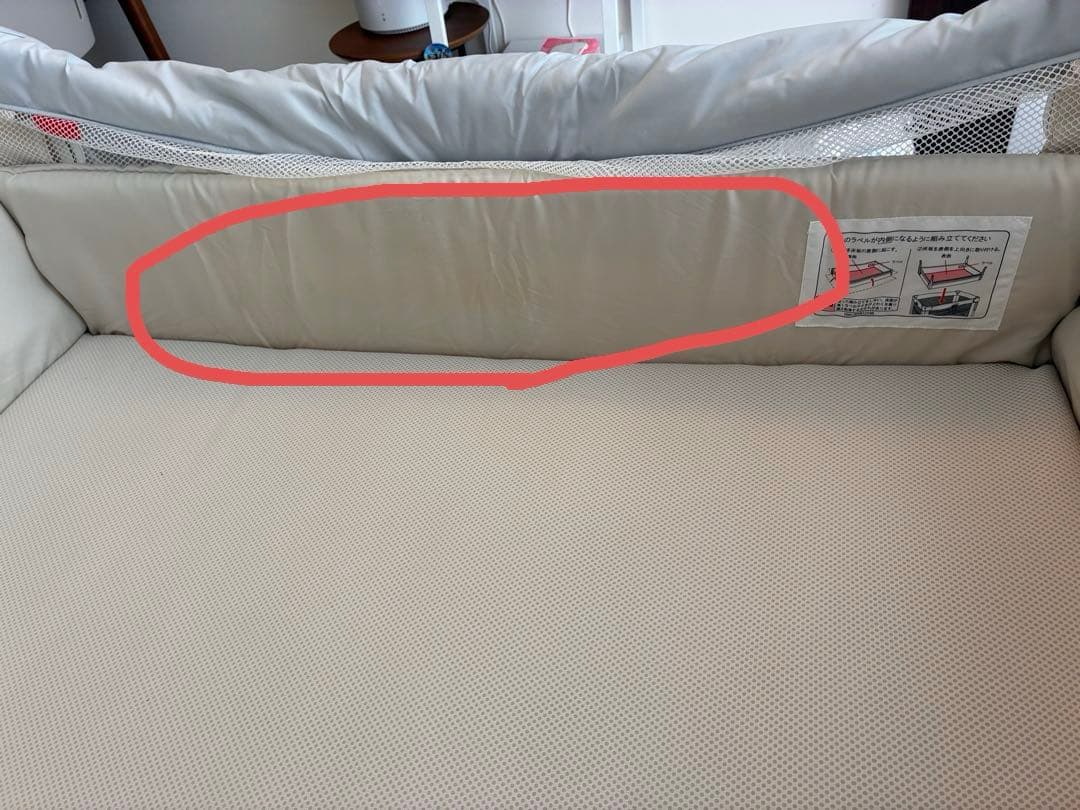 【ベビーベッド】ココネルエアー ホワイトグレー