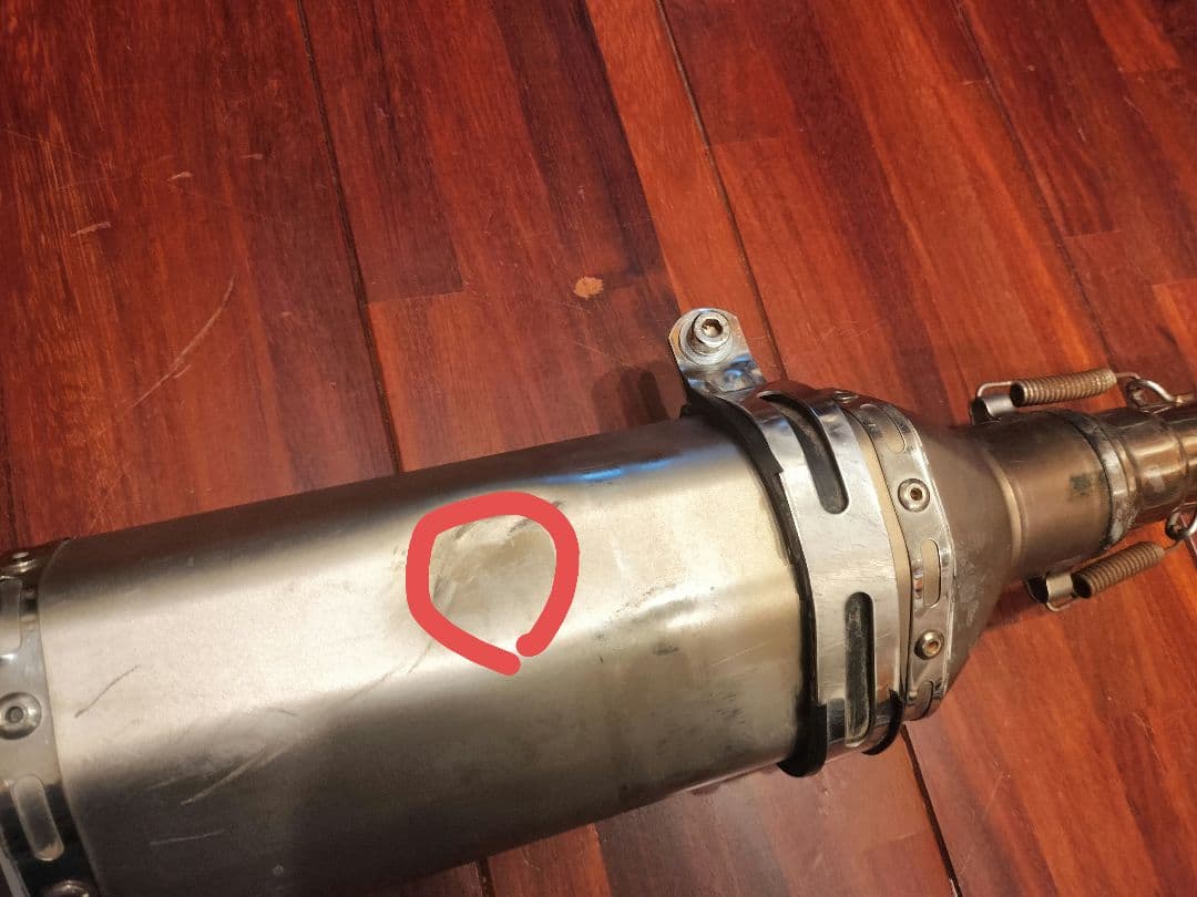 セロー225 社外マフラー スリップオン