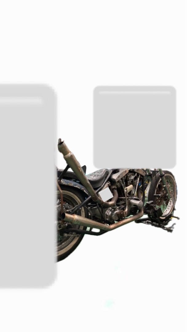 ハーレー　トランペットマフラー　アップスイープマフラー