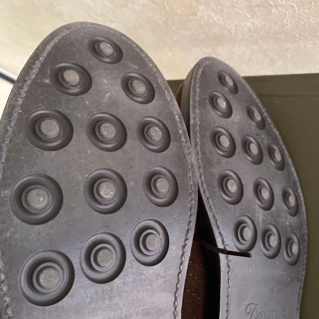 靴 ALDEN 1379 Brown Suede Chukka 7D 1/2