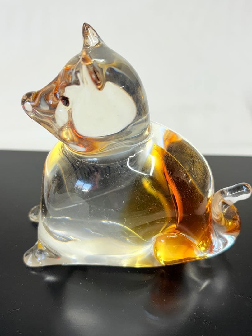 Multi Glass マルティグラス クリスタルガラス 猪 犬 鳥 干支 置物