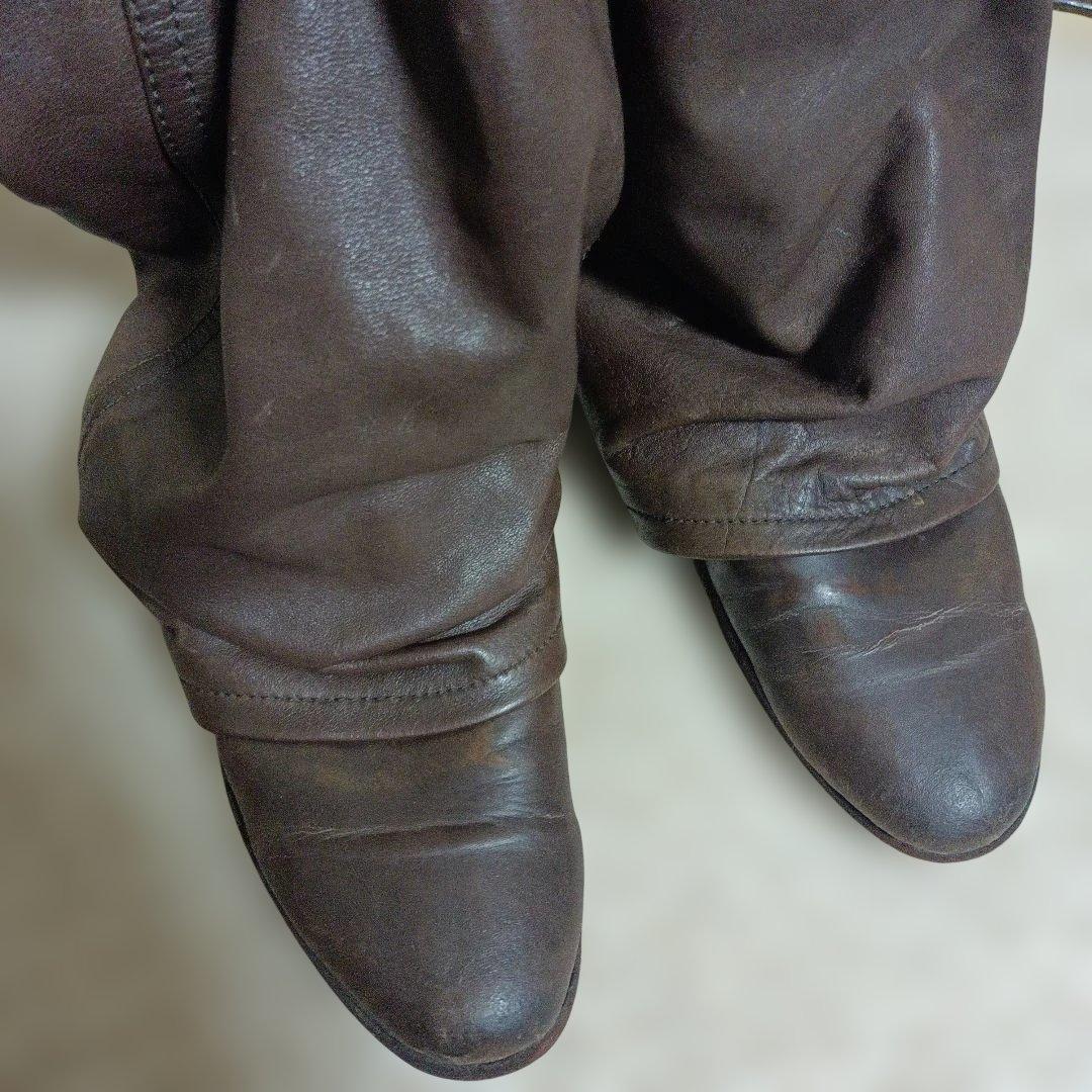 希少！ズッカ　zucca パンツブーツ　ナウシカブーツ　くしゅくしゅブーツ