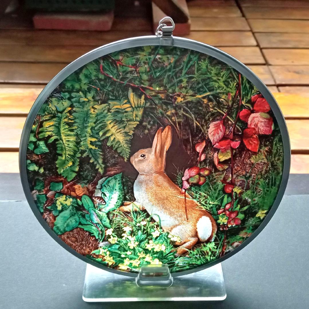 ウェッブ ステンドグラス Rabbitトロント・ステンドグラス社イースターバニー