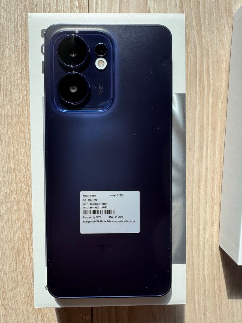 新品未使用　OPPO Reno13 A 本体　スマートフォン