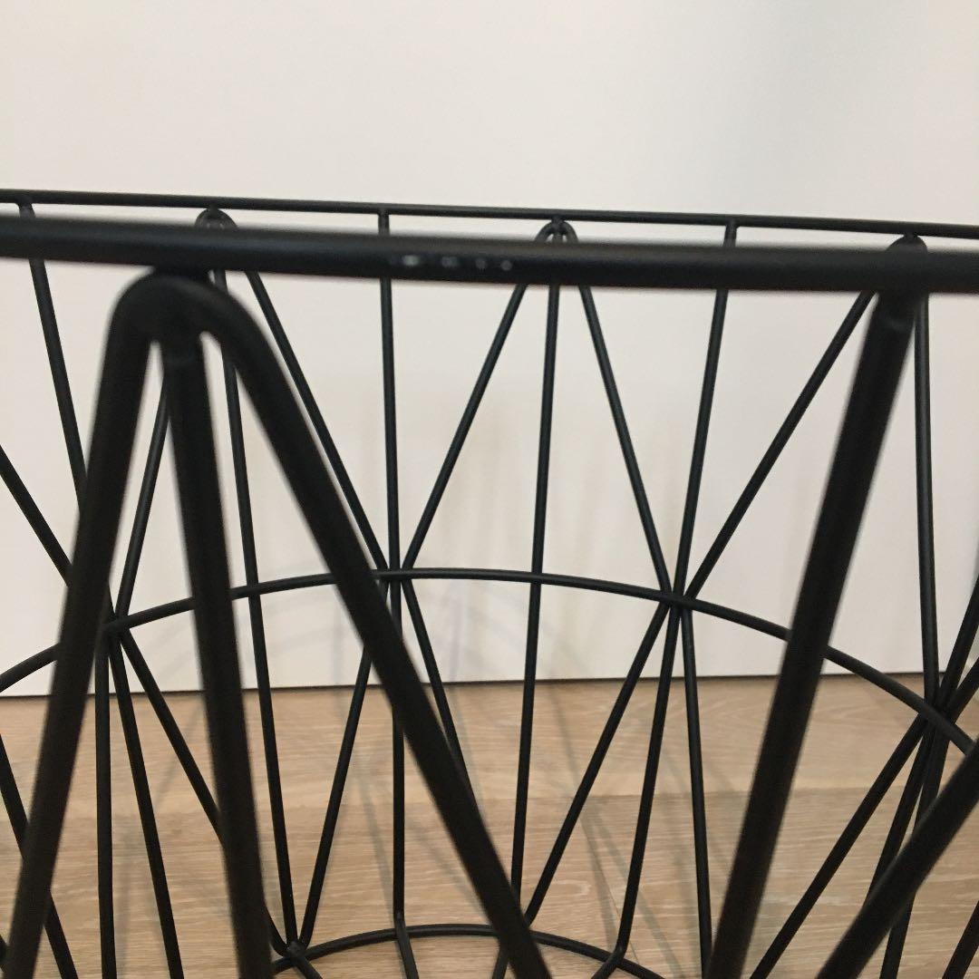 ファームリビング　ワイヤーバスケットS ブラック