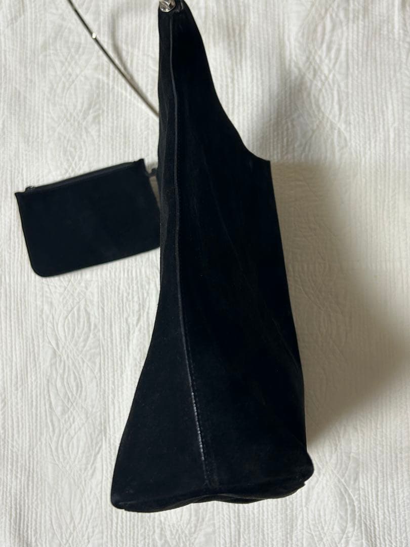 GUCCI グッチ ワンショルダーバッグ トート スエード ポーチ付き ブラック
