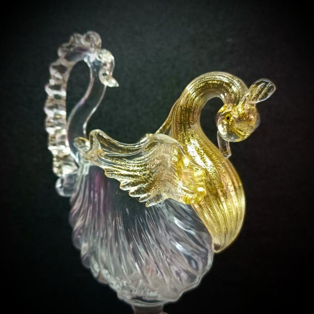 MURANO La Fenice ムラノ ラ フェニーチェ 双耳 スワン グラス