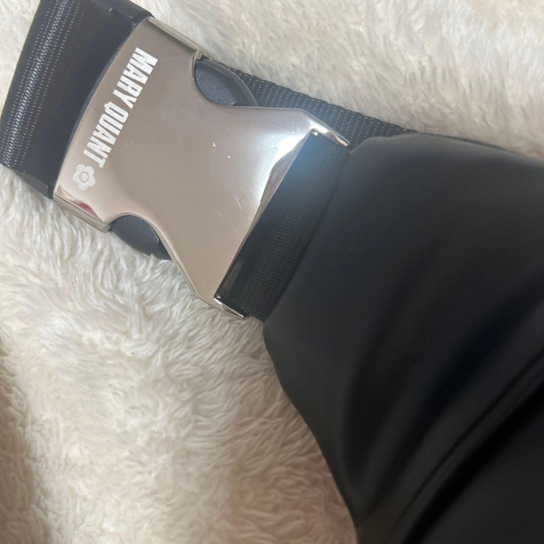 新品　MARY QUANT ブラックボディバッグ　黒　ウエストポーチ　マリクワ
