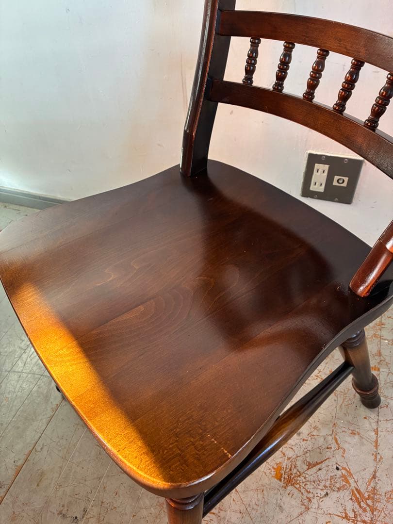 飛騨産業 HIDA キツツキ スピンドル　ダイニングチェア オーク無垢材