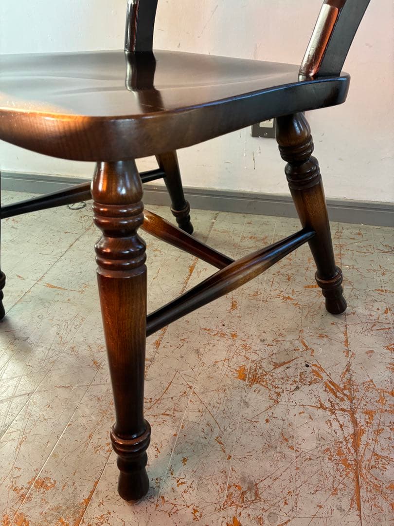 飛騨産業 HIDA キツツキ スピンドル　ダイニングチェア オーク無垢材