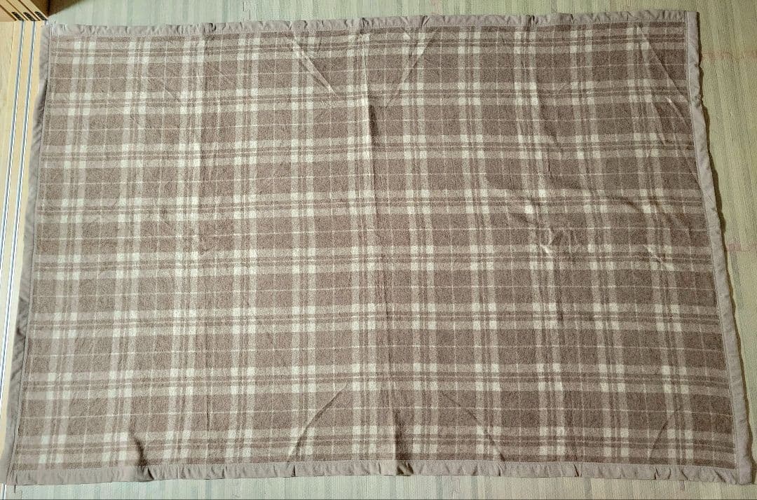 ★美品★西川産業 毛布 2枚セット シングル チェック柄