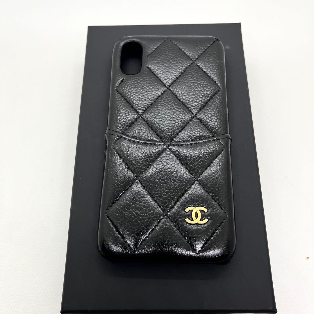 付属品完備✨シャネル iPhoneケース ココマーク マテラッセ ブラック