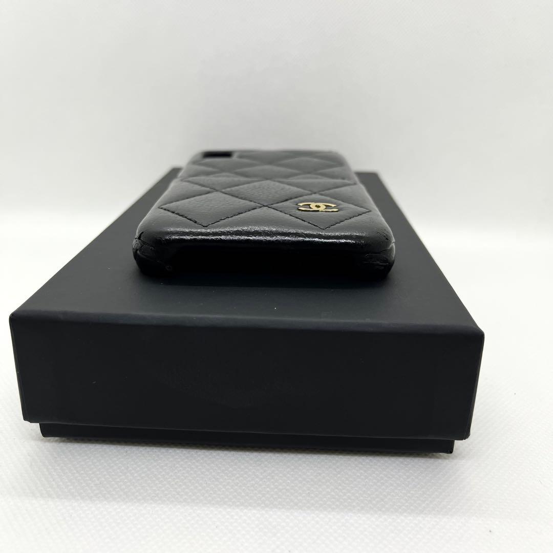 付属品完備✨シャネル iPhoneケース ココマーク マテラッセ ブラック