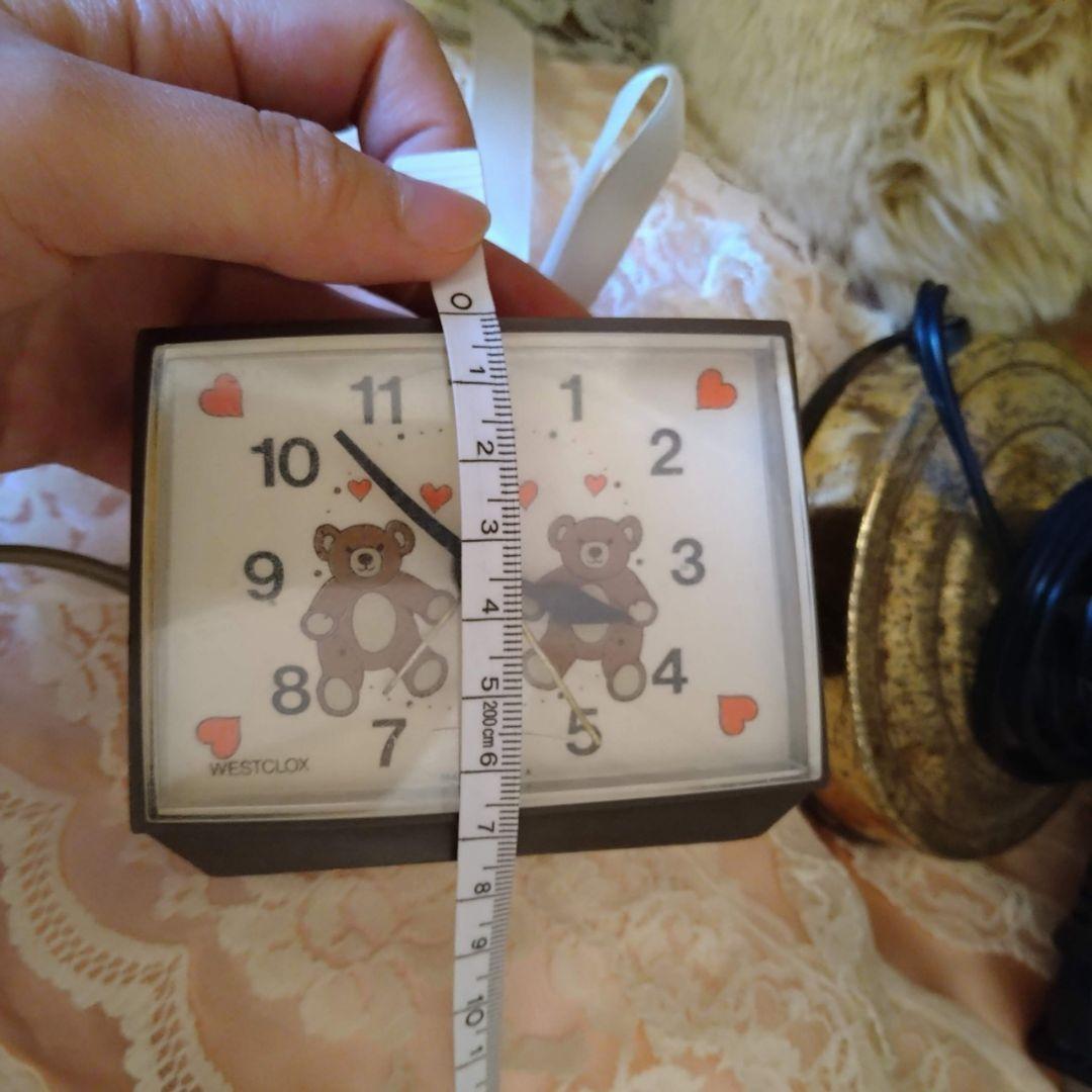 ヴィンテージ　アンティーク くま 時計 ファンシー雑貨インテリア　骨董　蚤の市