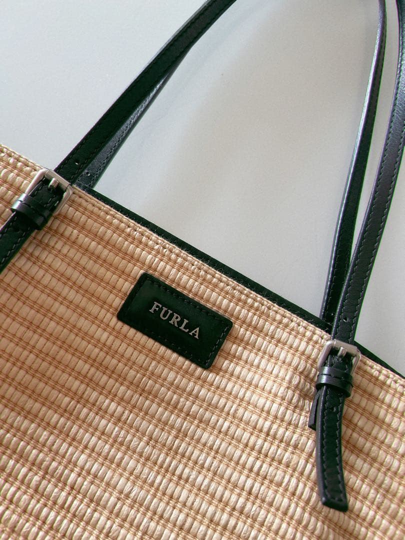 ちぇりーここ様 FURLA フルラ かごバッグ マチ付き A4対応 トートバッグ