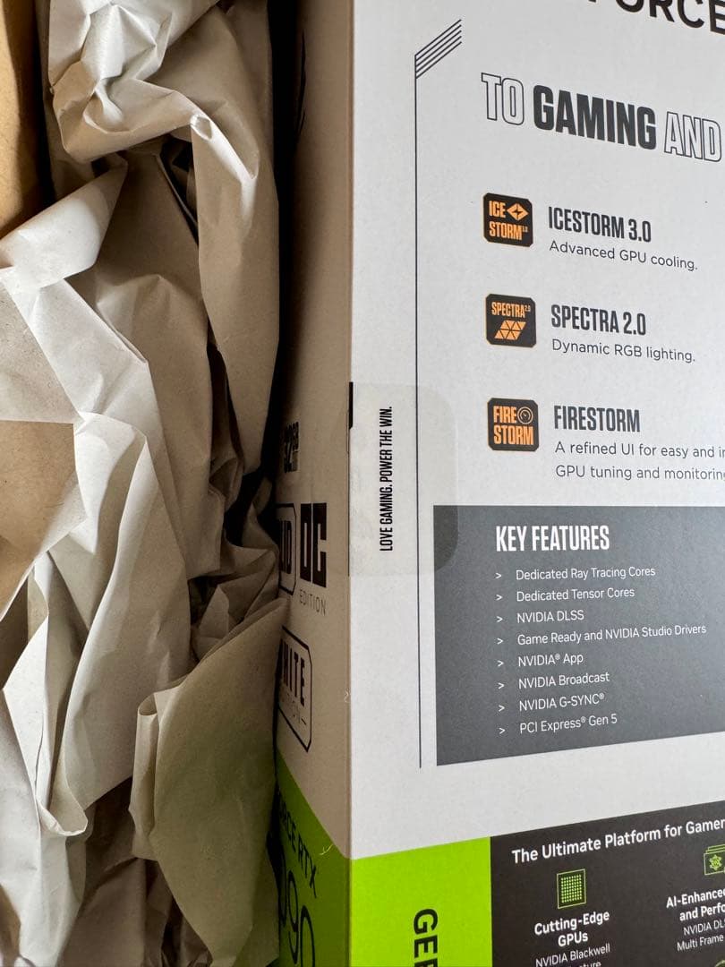 未使用未開封 ZOTAC GeForce RTX5090 SOLID OC W