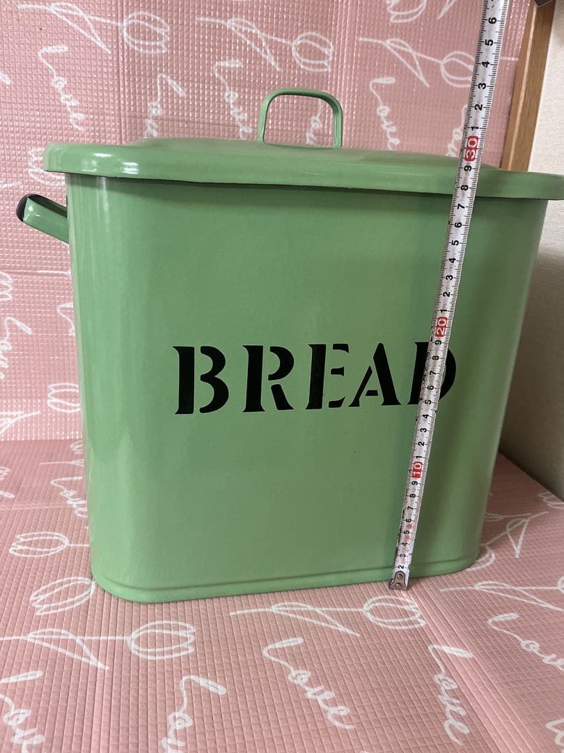 あ*こ様 ホーロー BREAD ブレッド缶 グリーン 協和工業　アンティーク