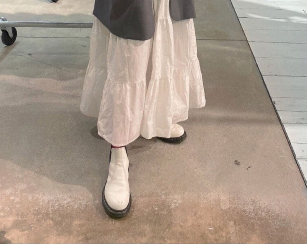 廃盤 Dr.Martens サイドゴアブーツ 2976 ホワイト 24cm