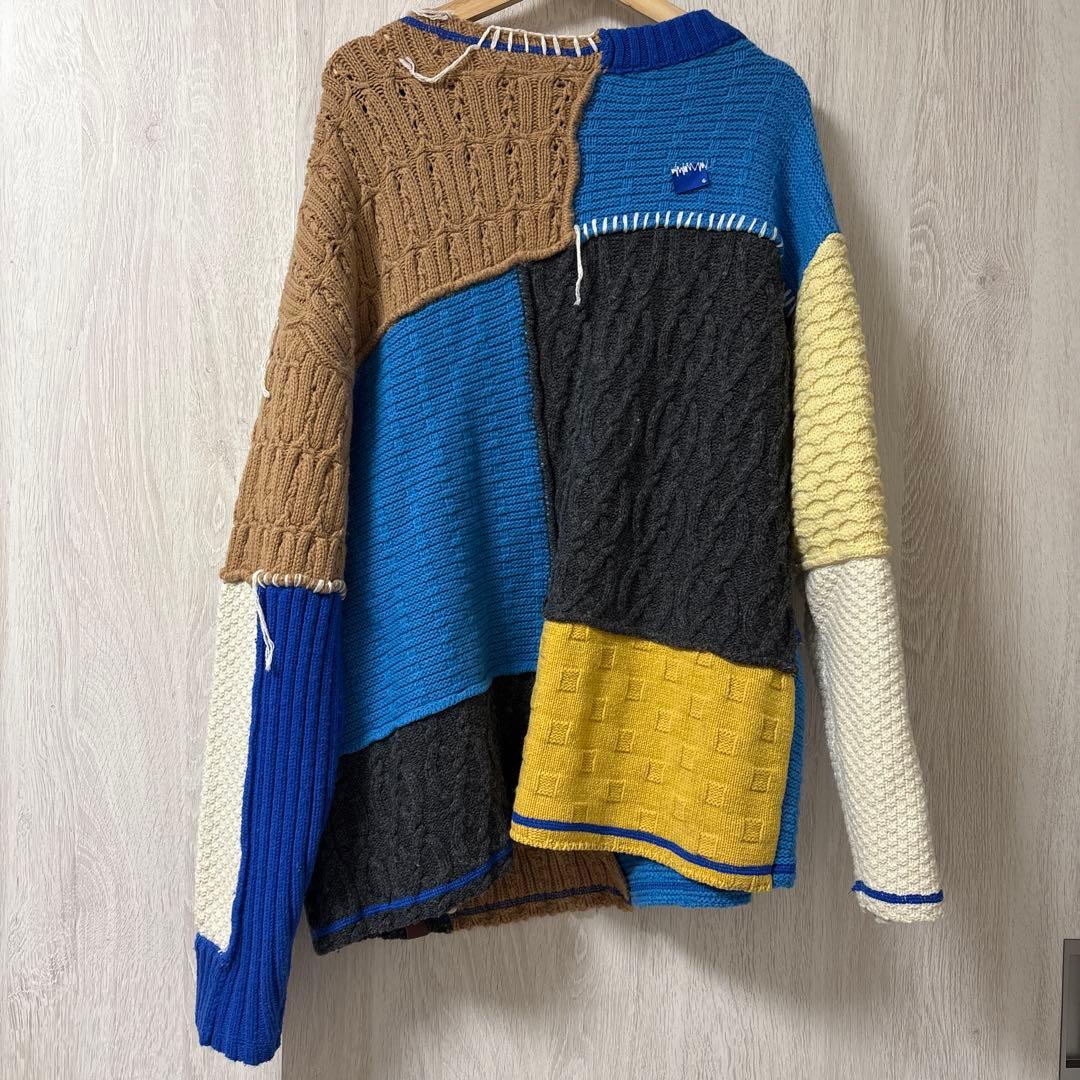 zara ADER error　パッチワークカーディガン