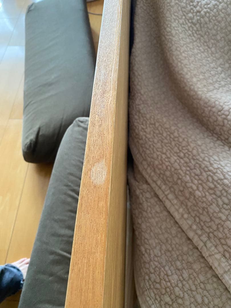 処分前値引き★無印良品★ソファベッド　ソファ背もたれのみ