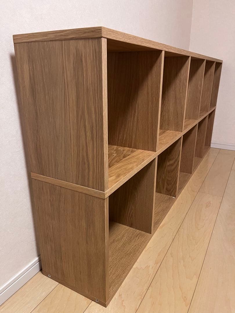 MUJI スタッキングシェルフ 5段×2列 オーク