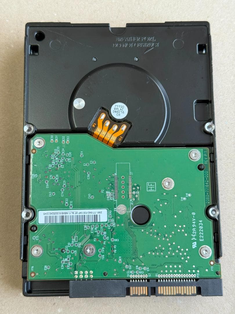 【稼働時間極少】WD 3.5インチ 2TB WD20EADS 3本セット