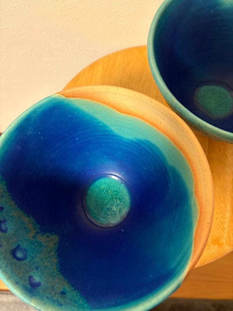 やちむん　うるま陶器　そばマカイ　麺鉢　どんぶり　ペアセット