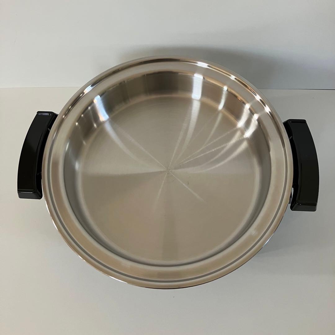 未使用　liquid core 浅型 電気鍋