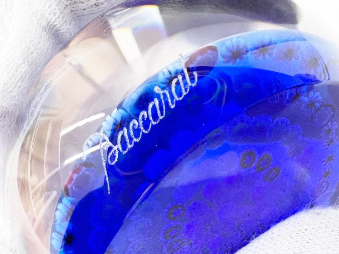 レア　美品　バカラ　ミルフォリ　1997B　ペーパーウエイト　置物　フラワー