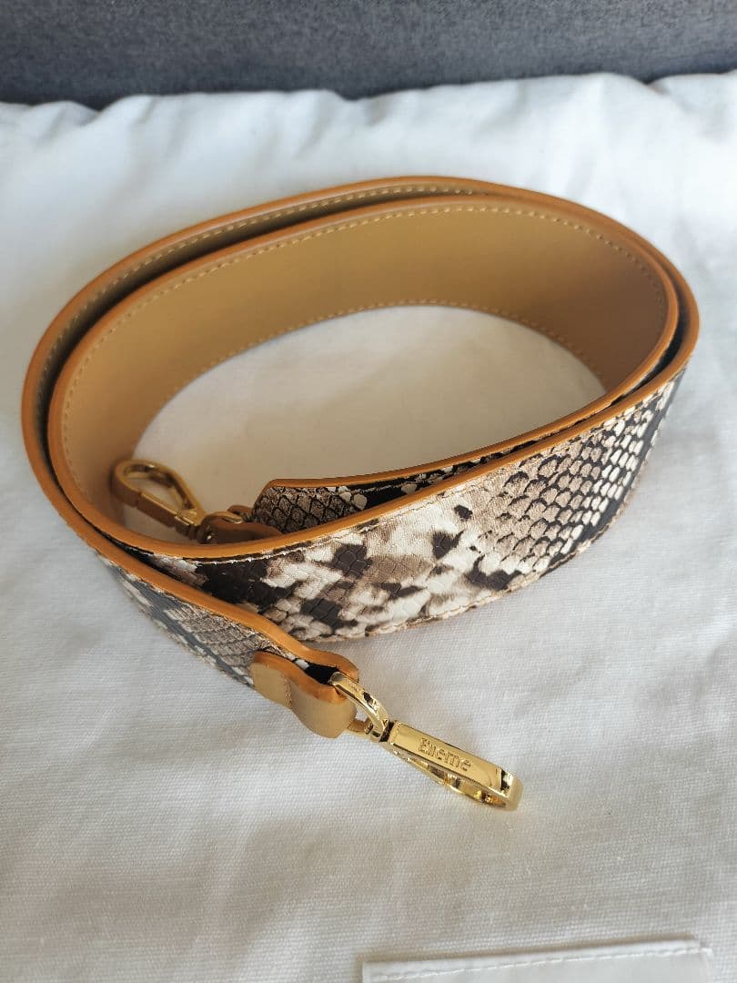 エレメeIlemeキャメル♡パイソン 2way バッグ