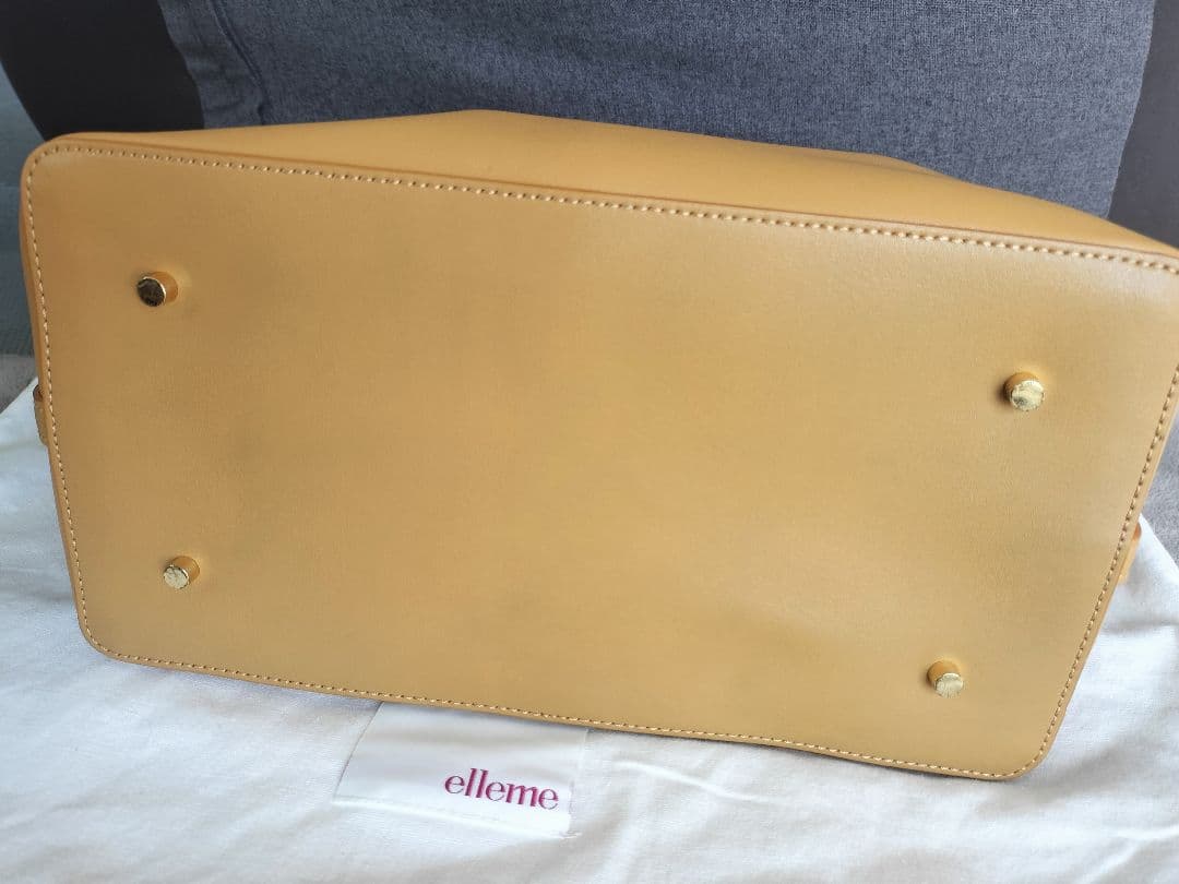 エレメeIlemeキャメル♡パイソン 2way バッグ