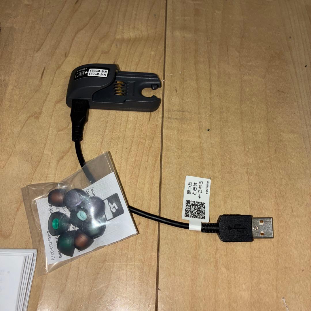 極美品　SONY NW-WS623 ワイヤレスイヤフォン　ブルー色