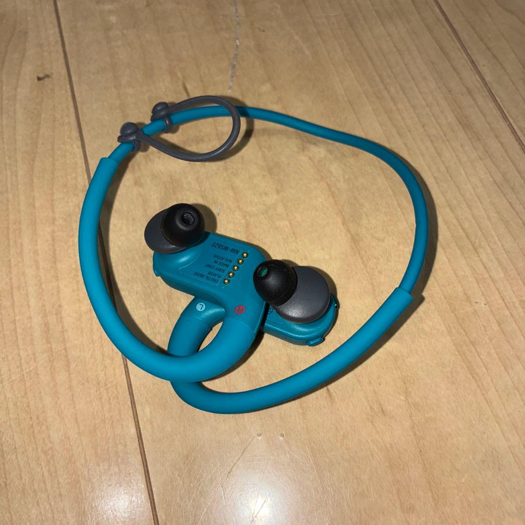 極美品　SONY NW-WS623 ワイヤレスイヤフォン　ブルー色