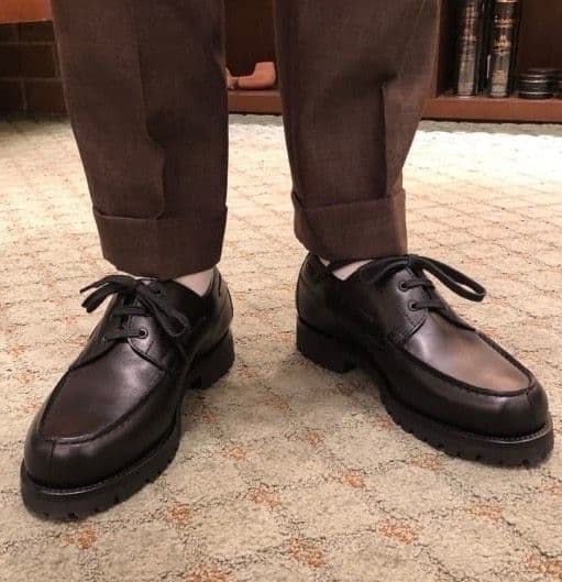 JMウェストン◇ヨットダービー◇690◇ブラック◇5 1/2D◇ロシアンカーフ